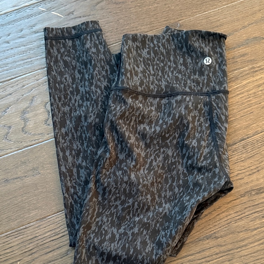 lululemon athletica Patterned Gray Leggings